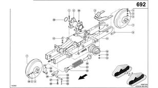 KOZIOŁ ŁOŻYSKUJĄCY Claas (Półgąsienica stalowa; 0006343551 за колесен трактор Claas Lexion 560